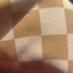 Sweater (cream and tan check)